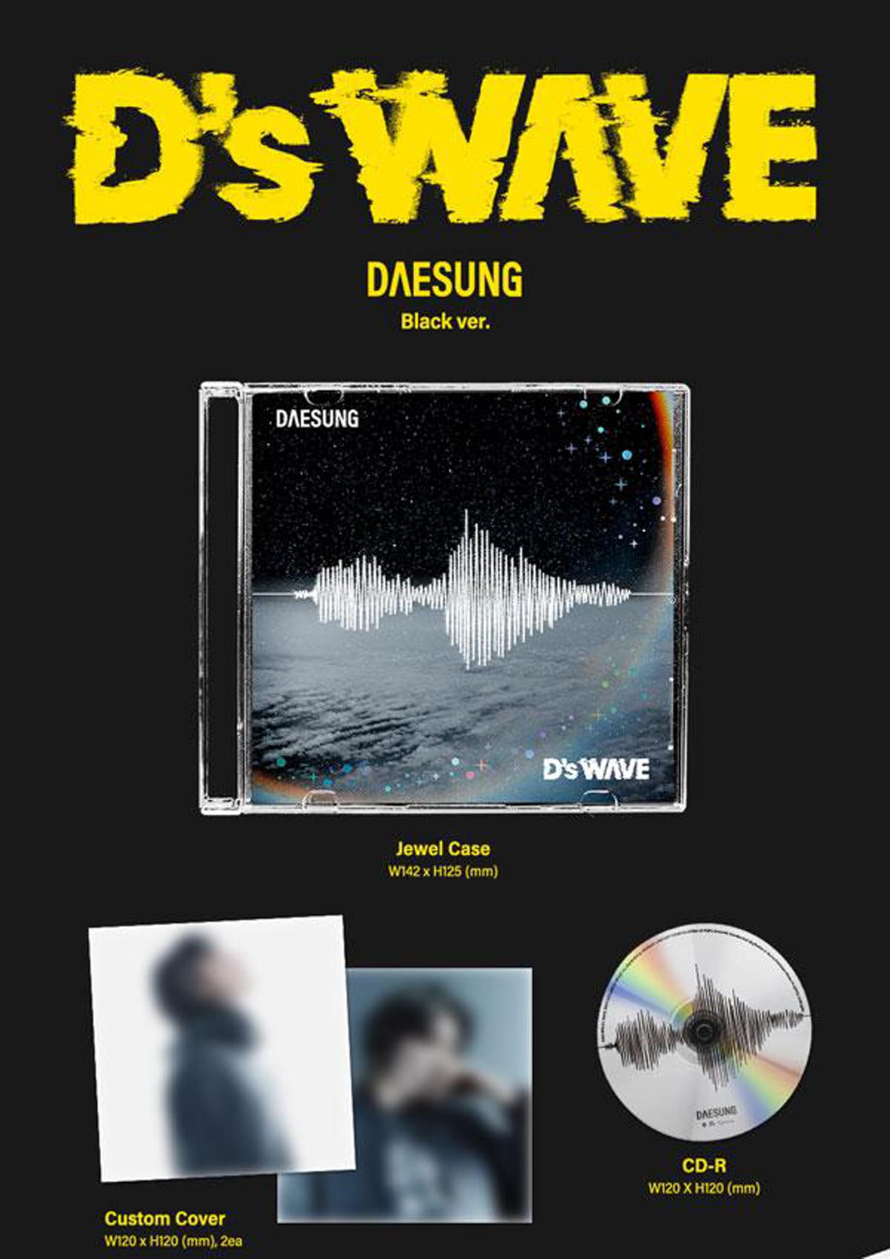 テソン　DAESUNG D's WAVE アルバムセット Amazon.com: DAESUNG D's WAVE 1st Mini Album (All Ver. Set (Yellow